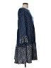 Suzanne Betro Polka Dots Blue Casual Dress Size L - photo 4