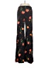 Front Floral Black Casual Pants Size 4 - photo 1