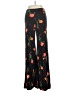 Front Floral Black Casual Pants Size 4 - photo 2