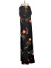Front Floral Black Casual Pants Size 4 - photo 5