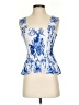 Conditions Apply 100% Viscose Blue Sleeveless Blouse Size XS - photo 1