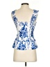 Conditions Apply 100% Viscose Blue Sleeveless Blouse Size XS - photo 2