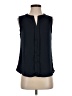 Allen Solly 100% Polyester Black Sleeveless Blouse Size S - photo 1