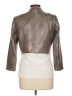H&M 100% Polyester Metallic Silver Blazer Size 10 - photo 2
