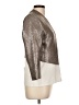 H&M 100% Polyester Metallic Silver Blazer Size 10 - photo 4
