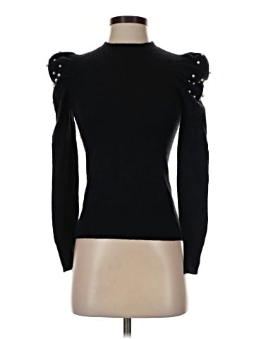 Aqua Cashmere Pullover Sweater (view 1)