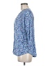 Caffé Marrakesh 100% Rayon Blue 3/4 Sleeve Blouse Size M - photo 5