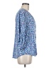 Caffé Marrakesh 100% Rayon Blue 3/4 Sleeve Blouse Size M - photo 4