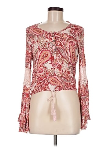 Kendall & Kylie Long Sleeve Blouse (view 1)