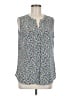 dalia 100% Polyester Blue Sleeveless Blouse Size M - photo 1
