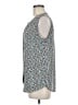 dalia 100% Polyester Blue Sleeveless Blouse Size M - photo 5