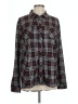 Erin London Plaid Black Long Sleeve Blouse Size L - photo 1