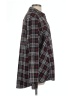 Erin London Plaid Black Long Sleeve Blouse Size L - photo 4