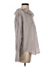 Zara Houndstooth Silver Long Sleeve Blouse Size XS - photo 4