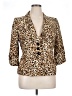 Nordstrom Animal Print Gold Blazer Size XL - photo 1
