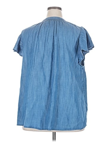 LC Lauren Conrad Short Sleeve Blouse (view 2)
