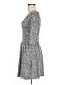 Buttons Tweed Gray Casual Dress Size M - photo 5