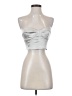 Olivaceous 100% Polyester Silver Green Tube Top Size S - photo 1