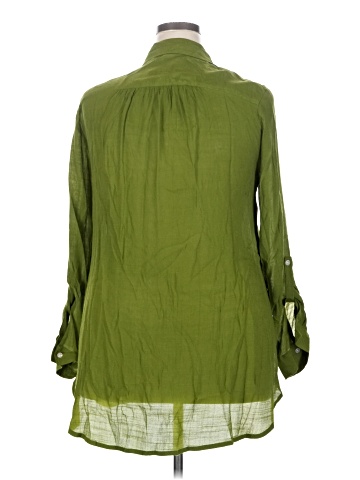 Cato 3/4 Sleeve Button-Down Shirt (view 2)
