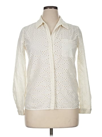 Diane von Furstenberg Long Sleeve Button-Down Shirt (view 1)