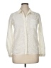 Diane von Furstenberg Polka Dots Ivory Long Sleeve Button-Down Shirt Size XL (estimated) - photo 1