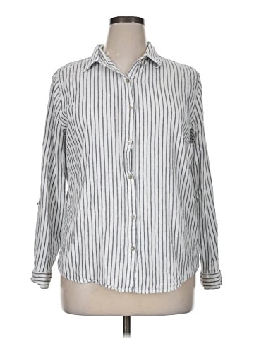 Sigrid Olsen Long Sleeve Button-Down Shirt (view 1)