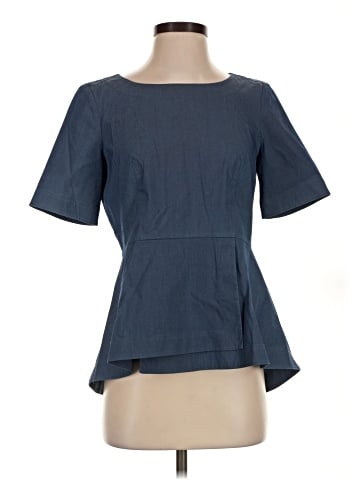 Lafayette 148 New York Short Sleeve Blouse (view 1)
