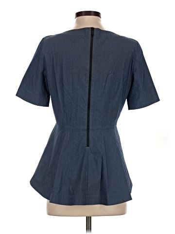 Lafayette 148 New York Short Sleeve Blouse (view 2)