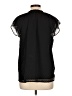 Ann Taylor LOFT 100% Polyester Black Short Sleeve Blouse Size L - photo 2
