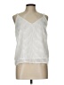 Glam White Sleeveless Blouse Size L - photo 1