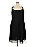 Karin Stevens 100% Polyester Solid Black Cocktail Dress Size 18 - photo 1