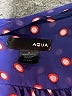 Aqua 100% Polyester Polka Dots Blue Sleeveless Blouse Size M - photo 7