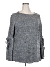 Suzanne Betro Gray Long Sleeve Top Size 2X - photo 1