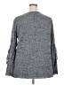 Suzanne Betro Gray Long Sleeve Top Size 2X - photo 2
