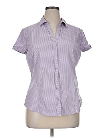 7th Avenue Design Studio New York & Company Short Sleeve Blouse (view 1)