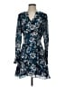 Parker Floral Blue Cocktail Dress Size 4 - photo 1