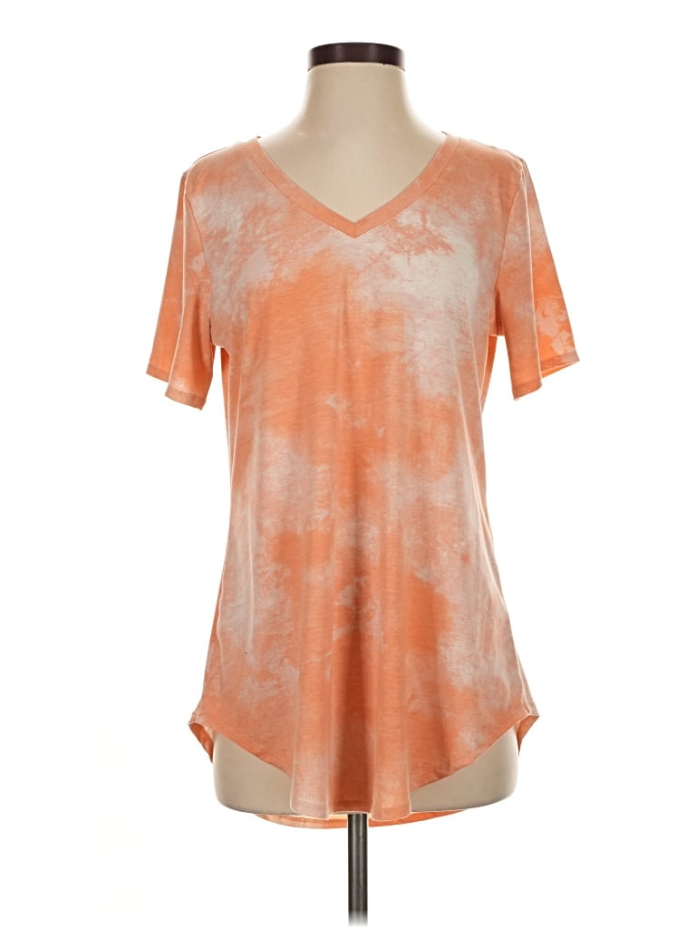 Pre-owned Lularoe Short Sleeve T-shirt In Orange
