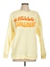 No Comment 100% Polyester Yellow Sweatshirt Size L - photo 1