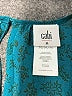 CAbi 100% Polyester Teal Short Sleeve Blouse Size M - photo 7