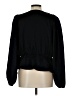 Express 100% Polyester Black Long Sleeve Blouse Size L - photo 2