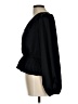 Express 100% Polyester Black Long Sleeve Blouse Size L - photo 5