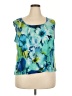 Perceptions Teal Sleeveless Blouse Size 20 - photo 1