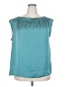 Talbots 100% Polyester Teal Sleeveless Blouse Size 20 Petite - photo 1