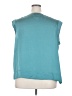 Talbots 100% Polyester Teal Sleeveless Blouse Size 20 Petite - photo 2