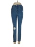 Express Hearts Blue Jeans Size 4 - photo 1
