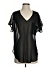 Bear Dance 100% Polyester Black Short Sleeve Blouse Size S - photo 1