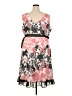 Jonathan Martin 100% Polyester Print Pink Cocktail Dress Size 20w - photo 2