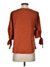 Shein 100% Polyester Orange 3/4 Sleeve Blouse Size 4 - photo 2