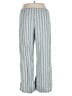 Hollister 100% Polyester Stripes Silver Gray Casual Pants Size XL - photo 2