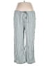 Hollister 100% Polyester Stripes Silver Gray Casual Pants Size XL - photo 1